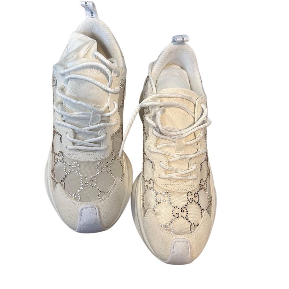 Gucci crystal GG sneaker size 38.5 - Picture 3 of 10